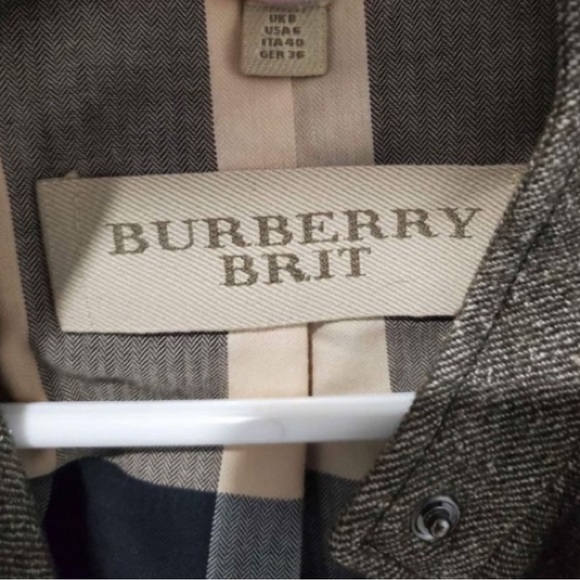 Burberry tweed and leather duo jacket - Picture 5 of 5